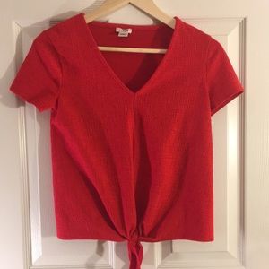 J Crew knotted top XXS